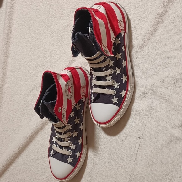 Converse Flag high tops sz 5 - Picture 6 of 9